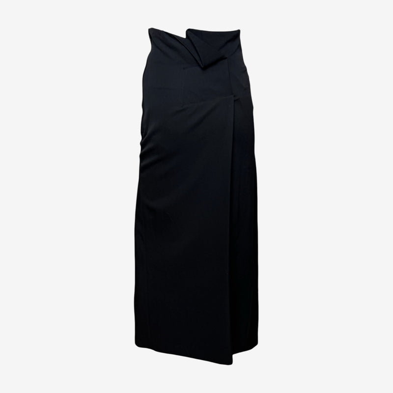 Comme Des Garçons F/W 1992 Black Asymmetric High-Waisted Maxi Skirt