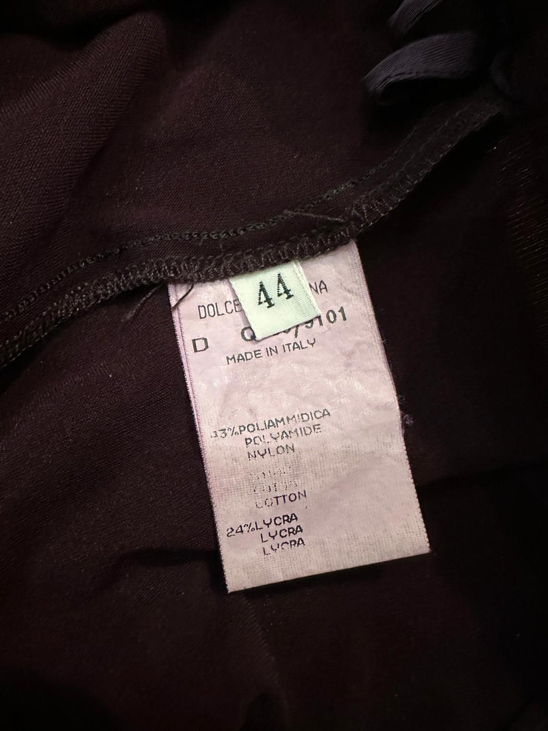 Burgundy stretch mesh fabric texture, Dolce & Gabbana construction detail