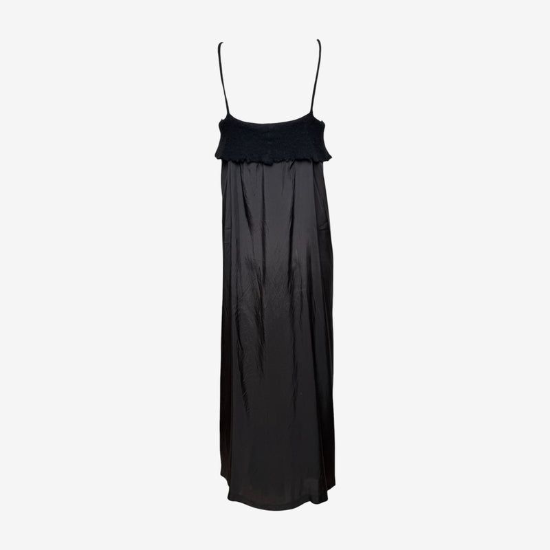 Comme Des Garçons F/W 1994 Black Felted Wool Bodice Maxi Slip Dress