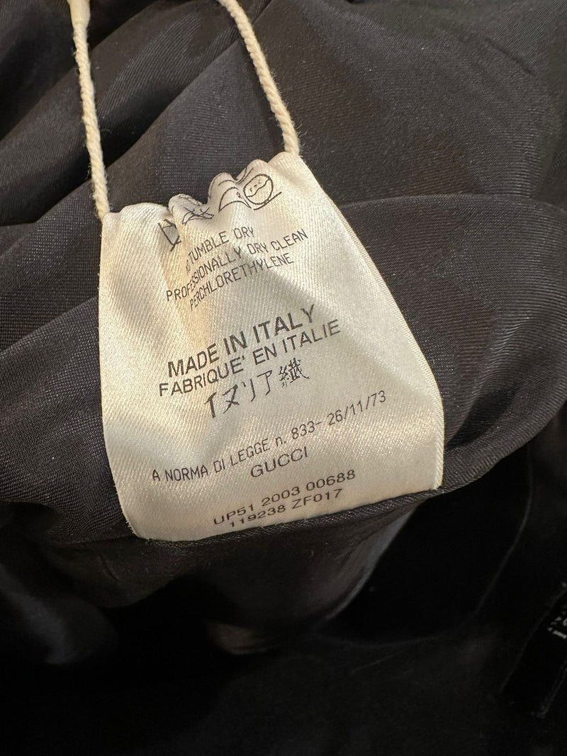 Gucci Tom Ford pencil skirt, interior lining and construction detail