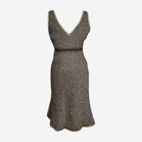 Prada F/W 2000 Tweed Midi Dress