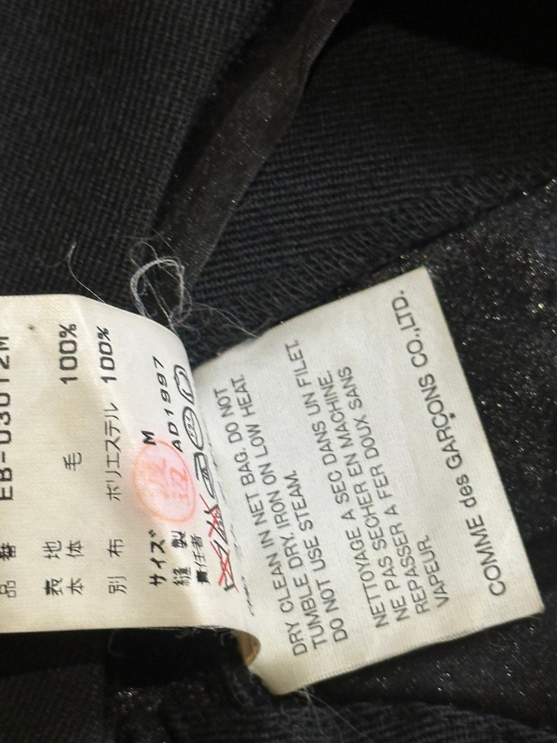 Comme Des Garçons F/W 1997 Black Deconstructed Open-Front Jacket