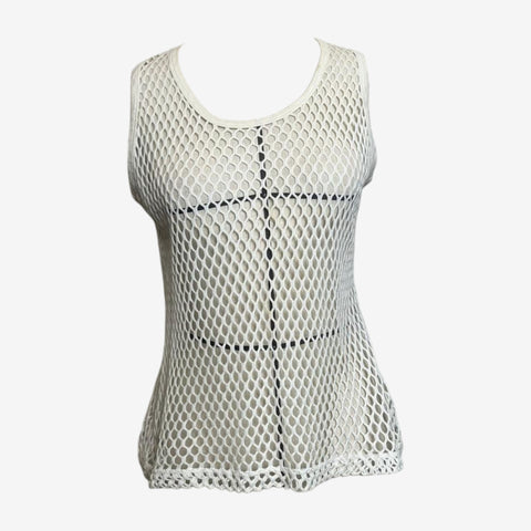 Dolce & Gabbana S/S 2002 Fishnet Cotton Tank Top