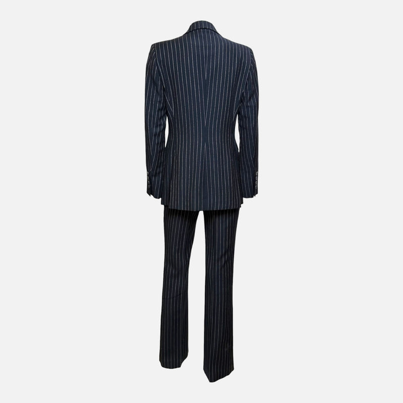 Gucci by Tom Ford F/W 1996 Navy Pinstripe Double-Breasted Wool Trouser Suit