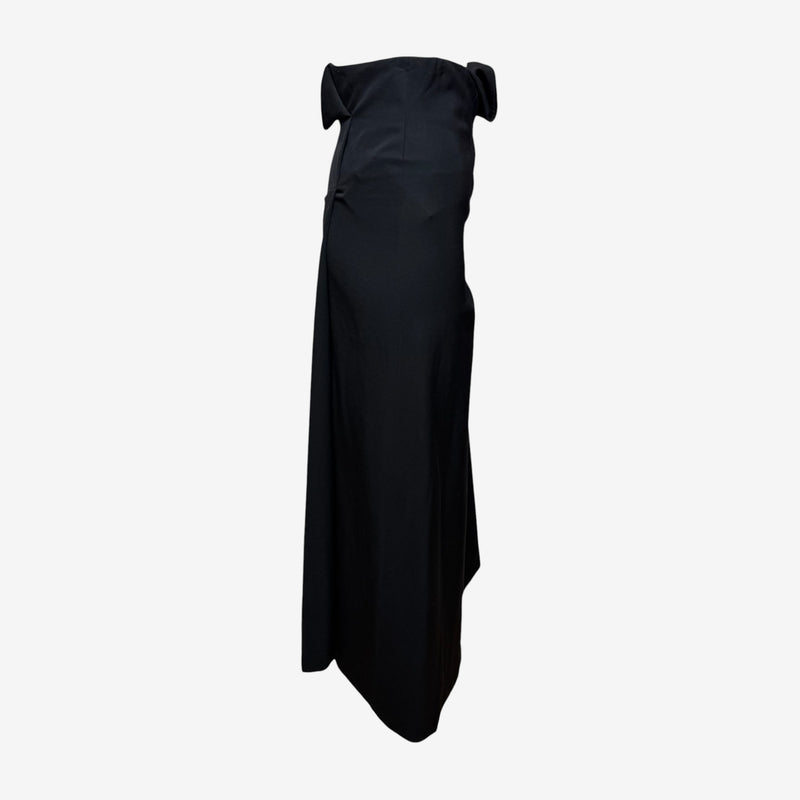 Comme Des Garçons F/W 1992 Black Asymmetric High-Waisted Maxi Skirt
