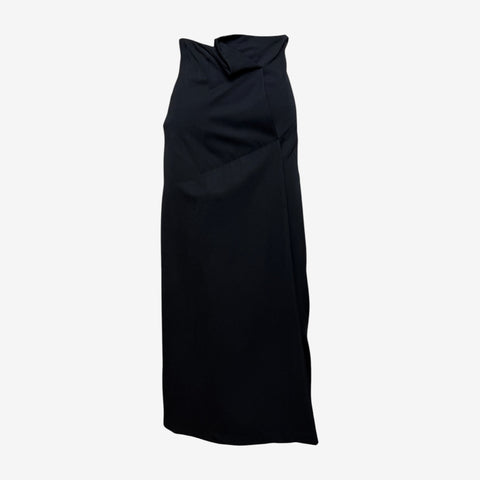Comme Des Garçons F/W 1992 Black Asymmetric High-Waisted Maxi Skirt