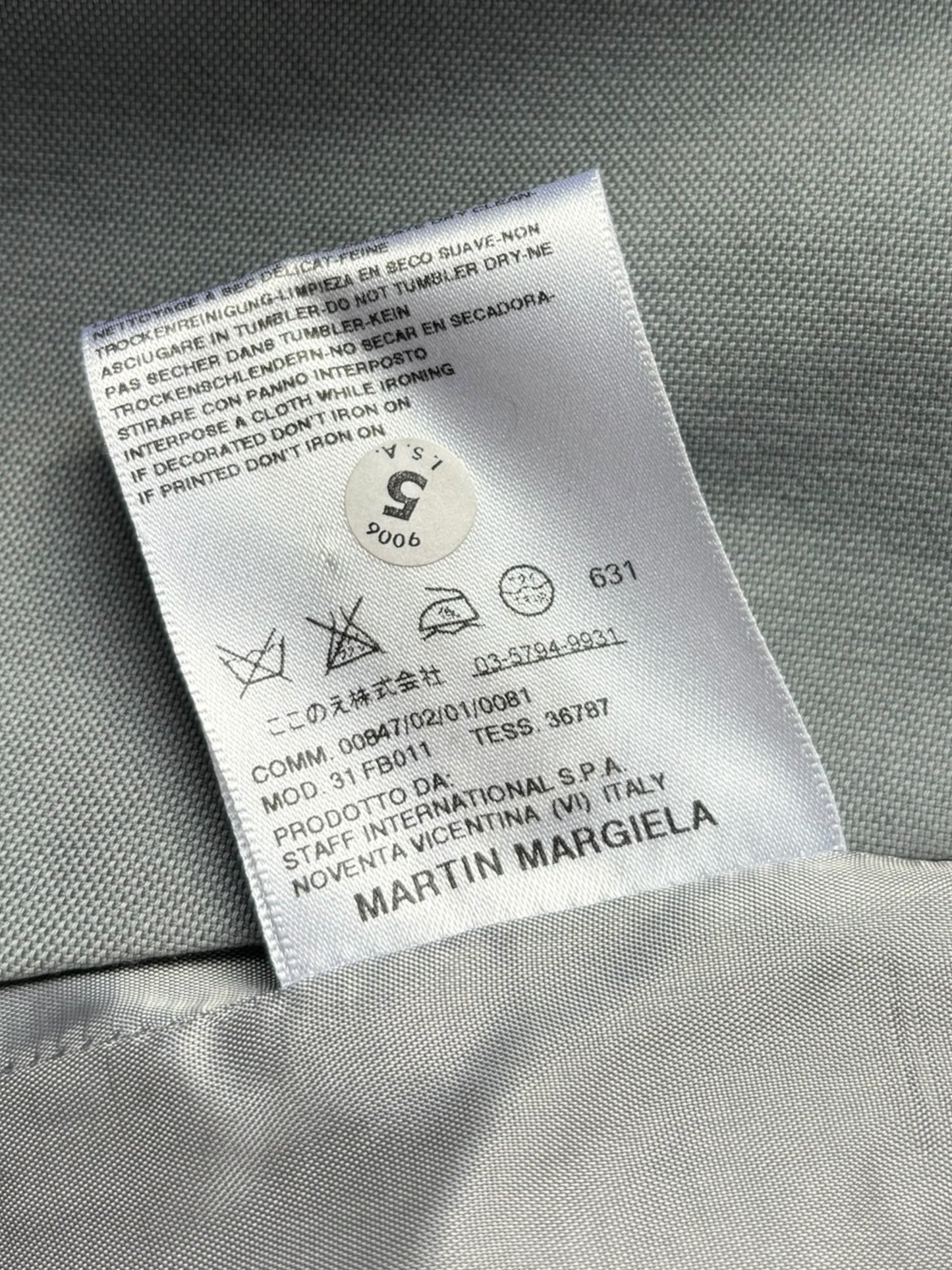 Martin Margiela SS08 Grey Vest