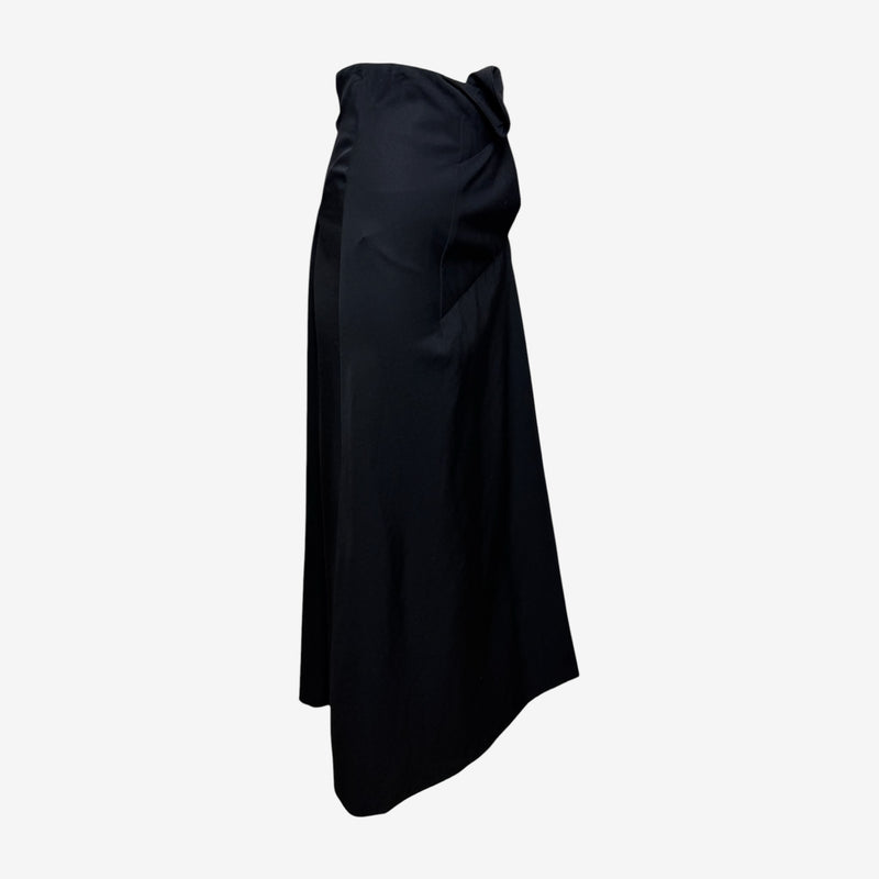 Comme Des Garçons F/W 1992 Black Asymmetric High-Waisted Maxi Skirt