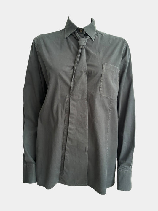 Martin Margiela SS11 Tie Navy Shirt