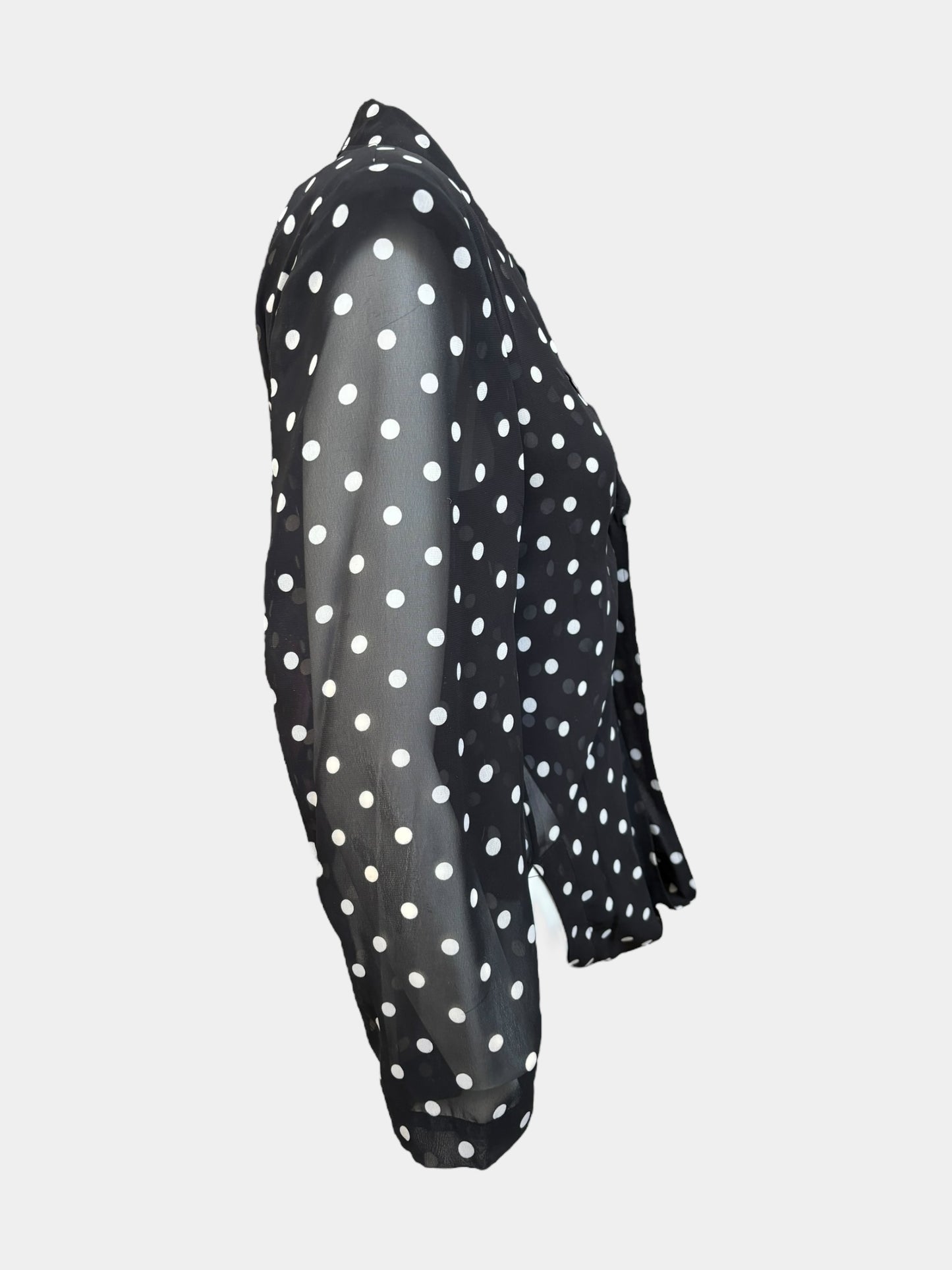Comme Des Garcons SS89 Polka Dot Sheer Blazer Jacket