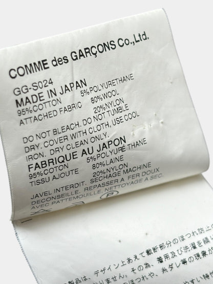 Comme Des Garcons FW02 Pleated Knit Back Long Skirt