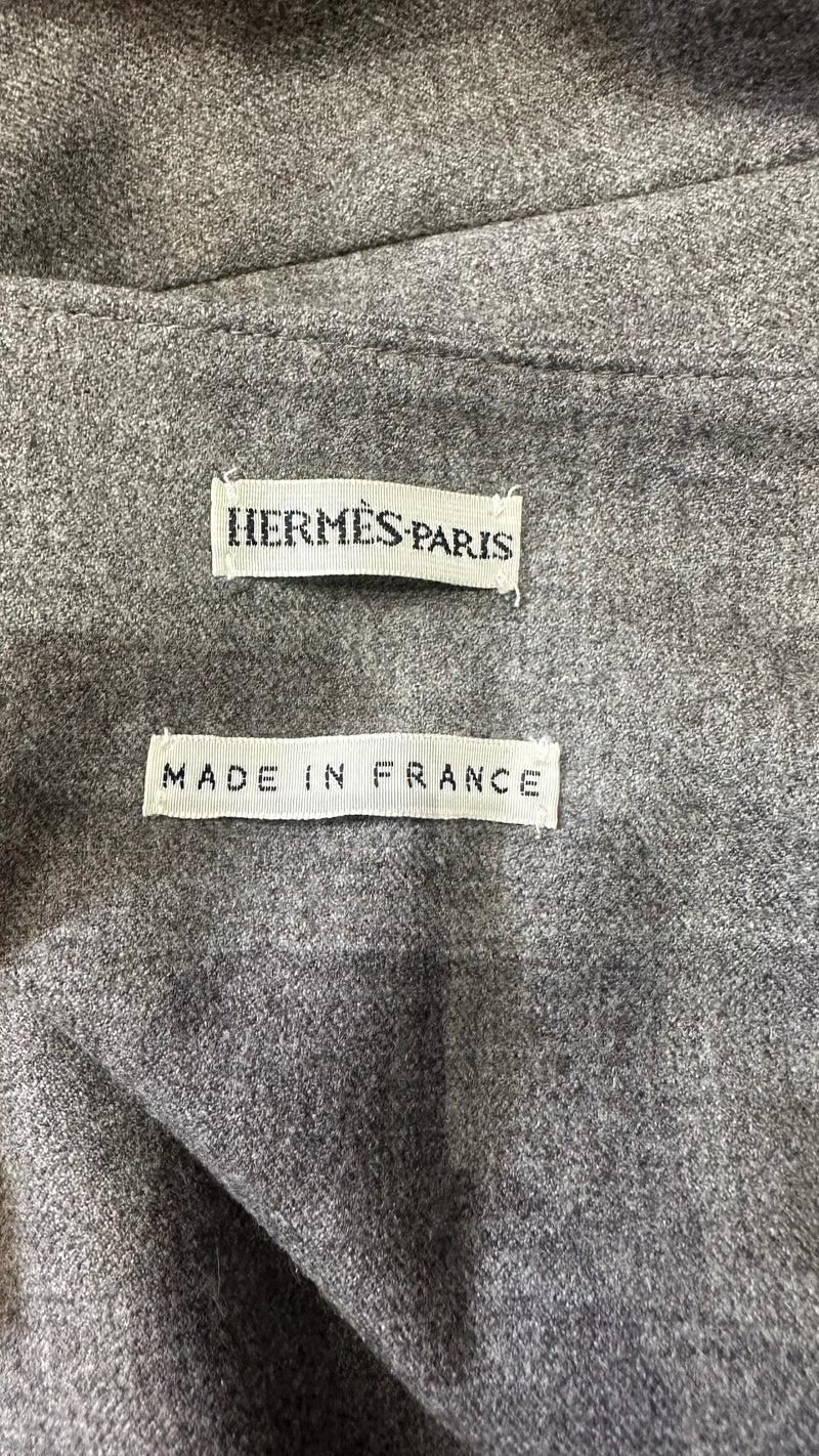 Hermès by Martin Margiela S/S 2001 Grey Melange Pencil Skirt