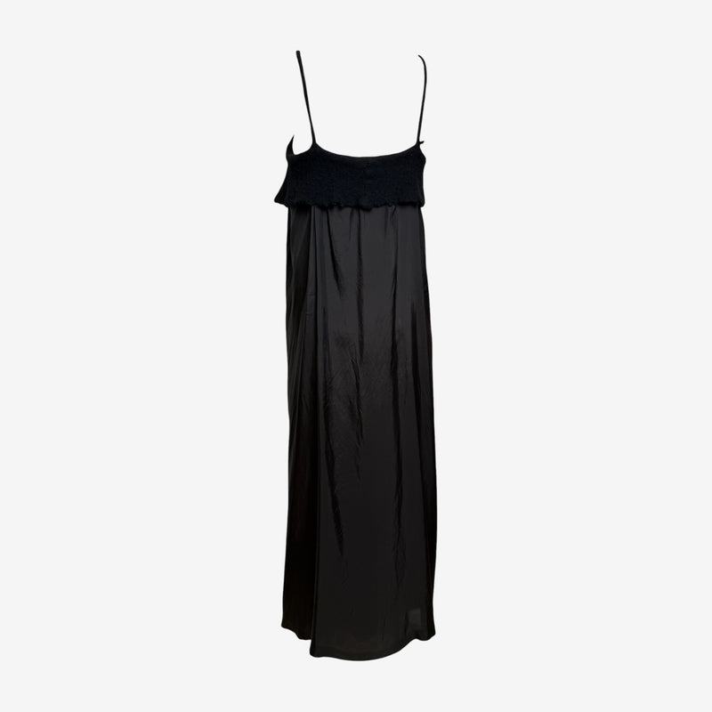 Comme Des Garçons F/W 1994 Black Felted Wool Bodice Maxi Slip Dress