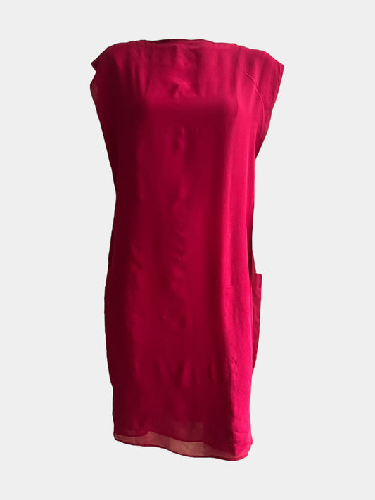 Martin Margiela SS09 Red Silk Sheath Dress