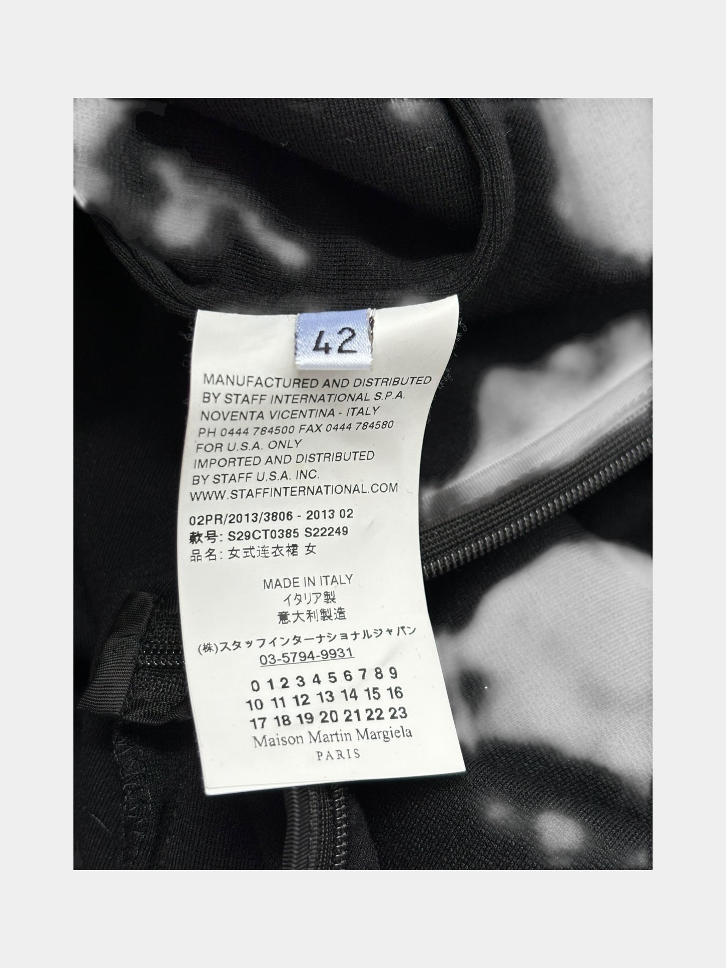 Martin Margiela FW13 Black Wide Dress