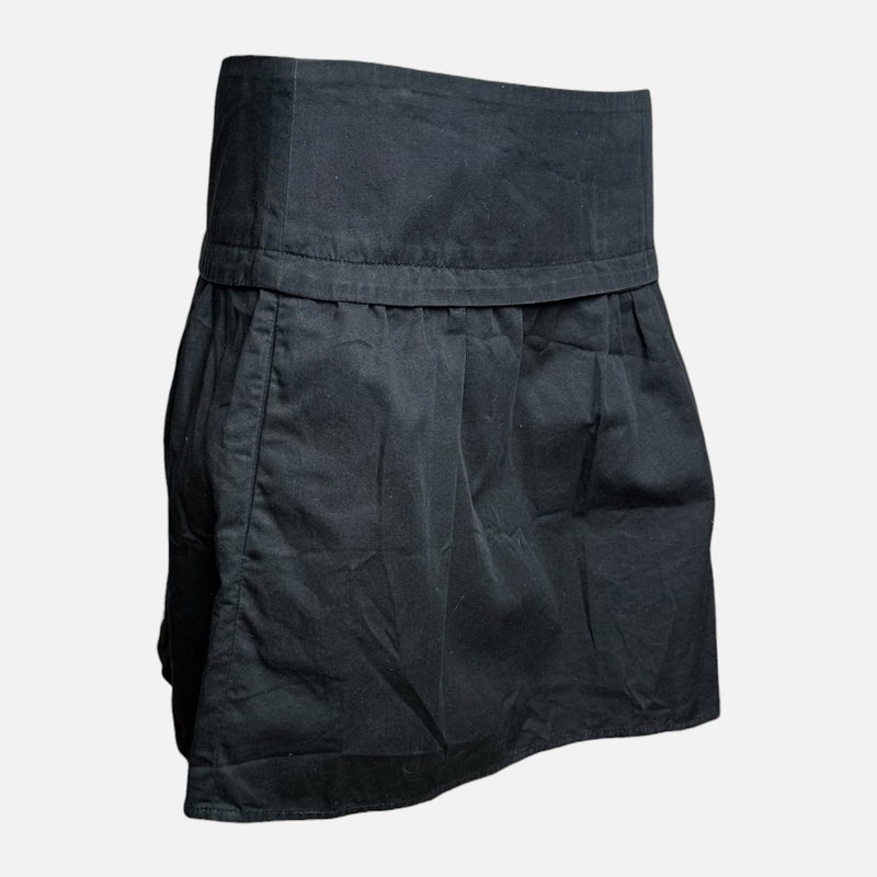 Helmut Lang S/S 2003 Black Gathered Bubble Mini Skirt