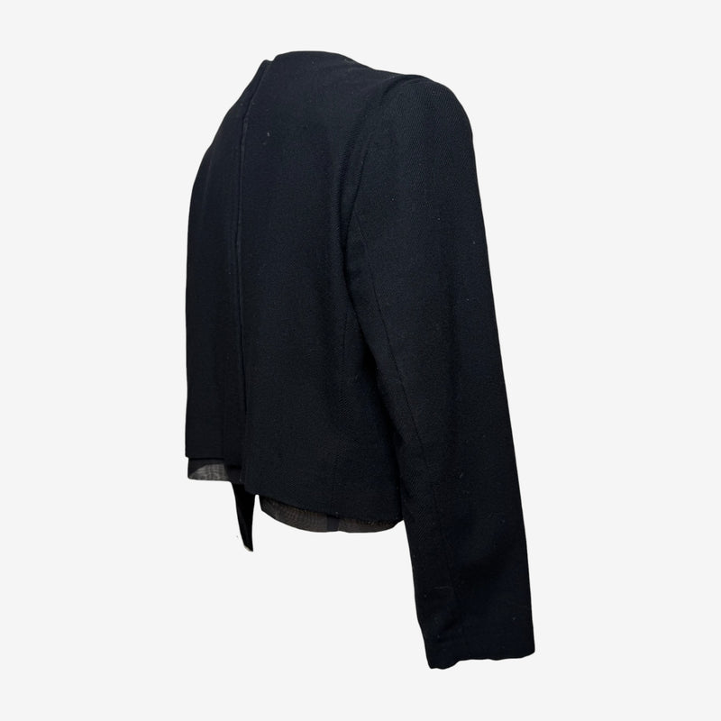 Comme Des Garçons F/W 1997 Black Deconstructed Open-Front Jacket