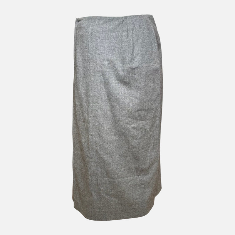 Hermès by Martin Margiela S/S 2001 Grey Melange Pencil Skirt