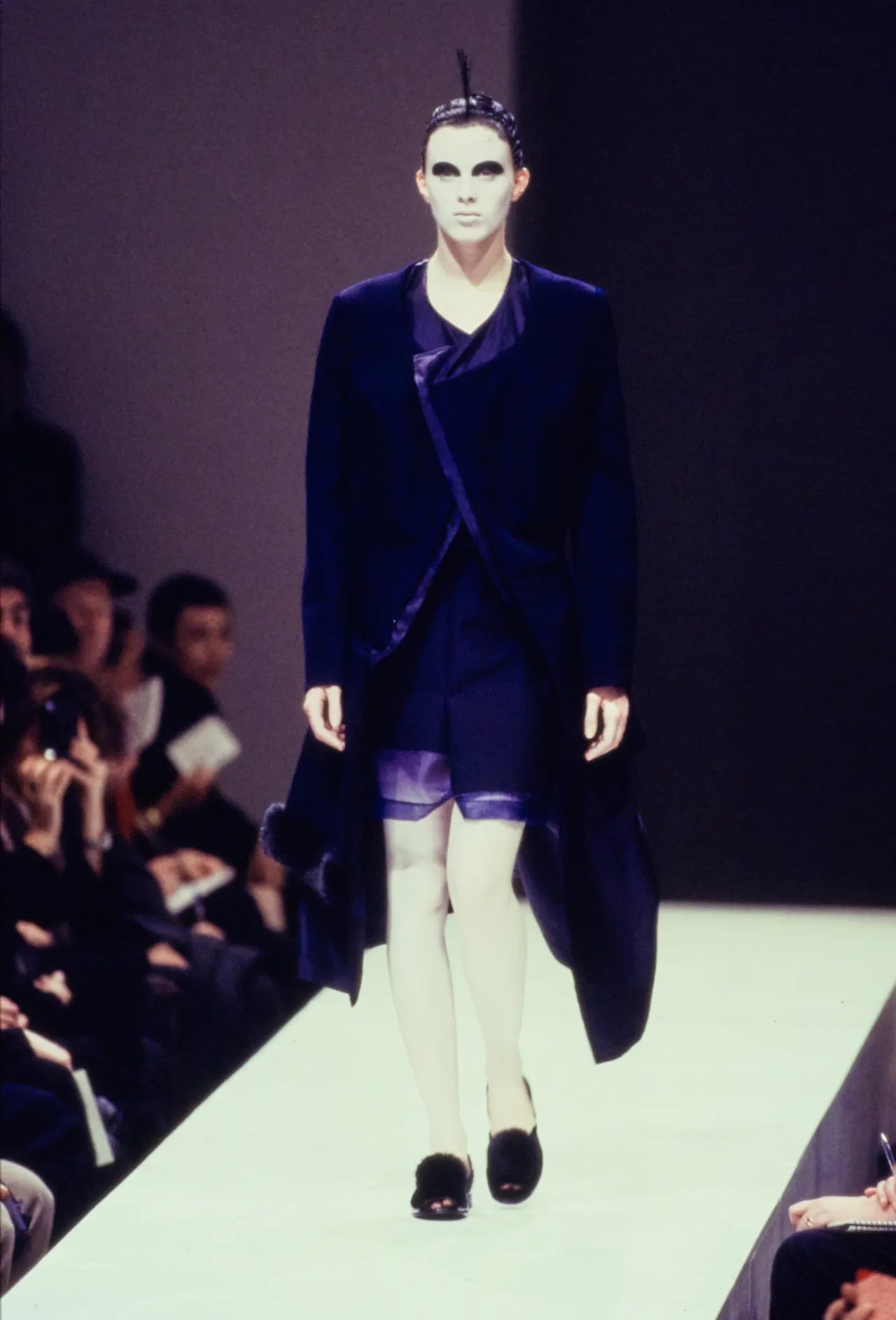 Commes Des Garcons Fall 1997 Black Wool Deconstrcuted Jacket & Top Ensemble