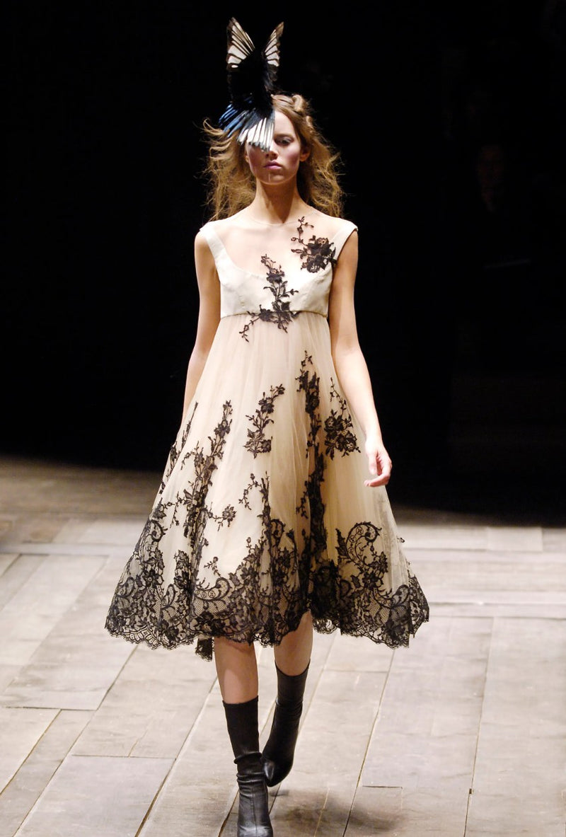 Alexander McQueen label detail from F/W 2006 collection