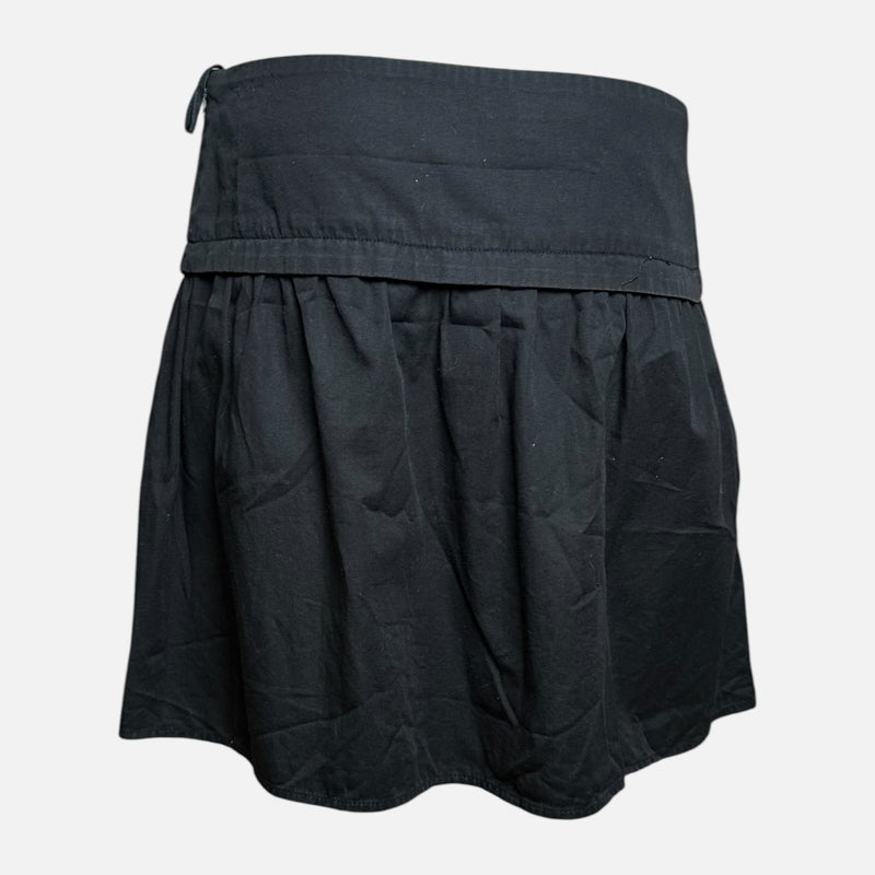 Helmut Lang S/S 2003 Black Gathered Bubble Mini Skirt