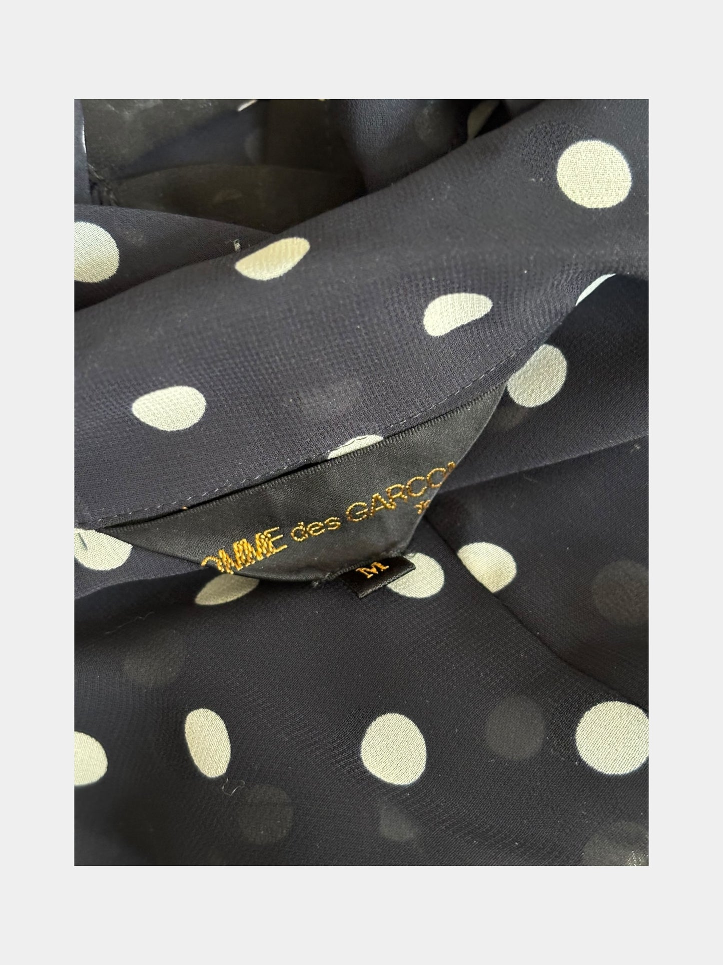 Comme Des Garcons SS89 Polka Dot Sheer Blazer Jacket