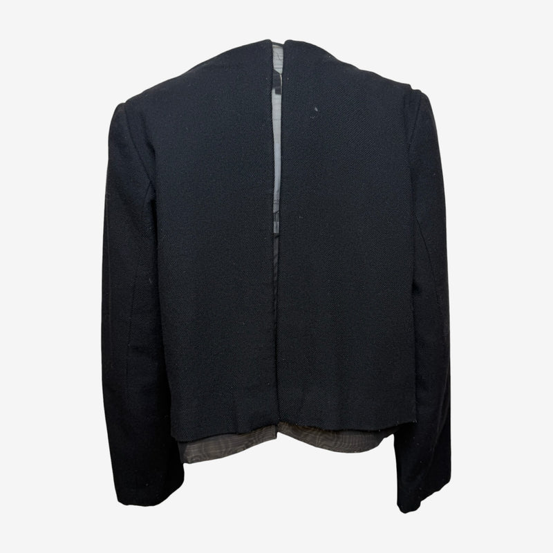 Comme Des Garçons F/W 1997 Black Deconstructed Open-Front Jacket
