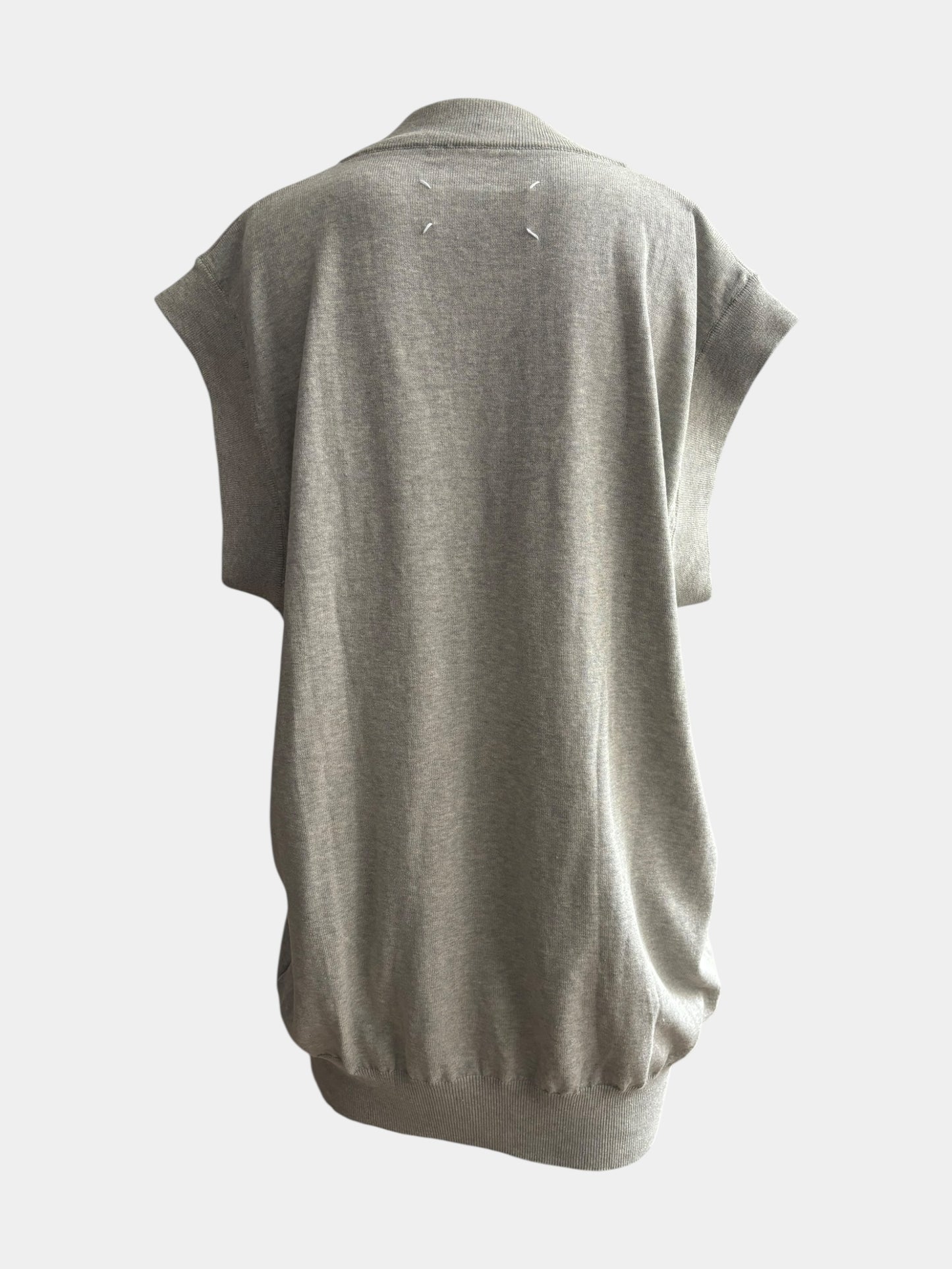 Martin Margiela SS12 V Neck Grey Knit