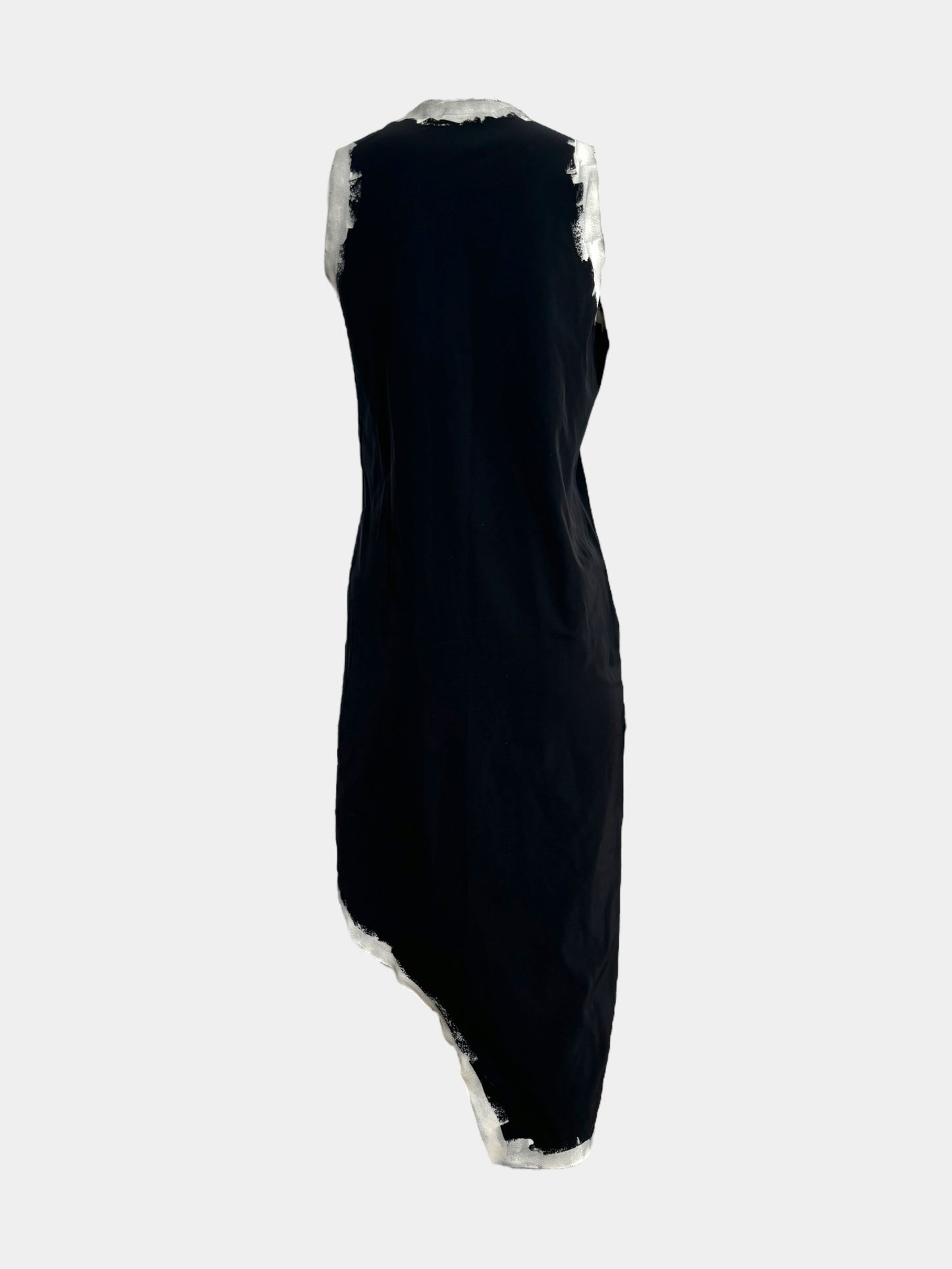 Comme Des Garcons SS92 Hand Painted Asymetrical Dress