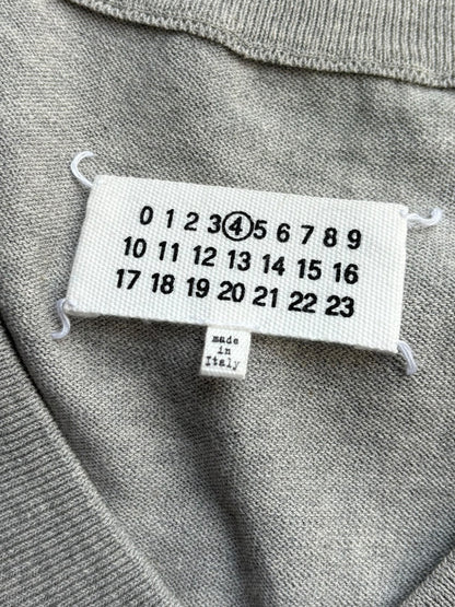 Martin Margiela SS12 V Neck Grey Knit