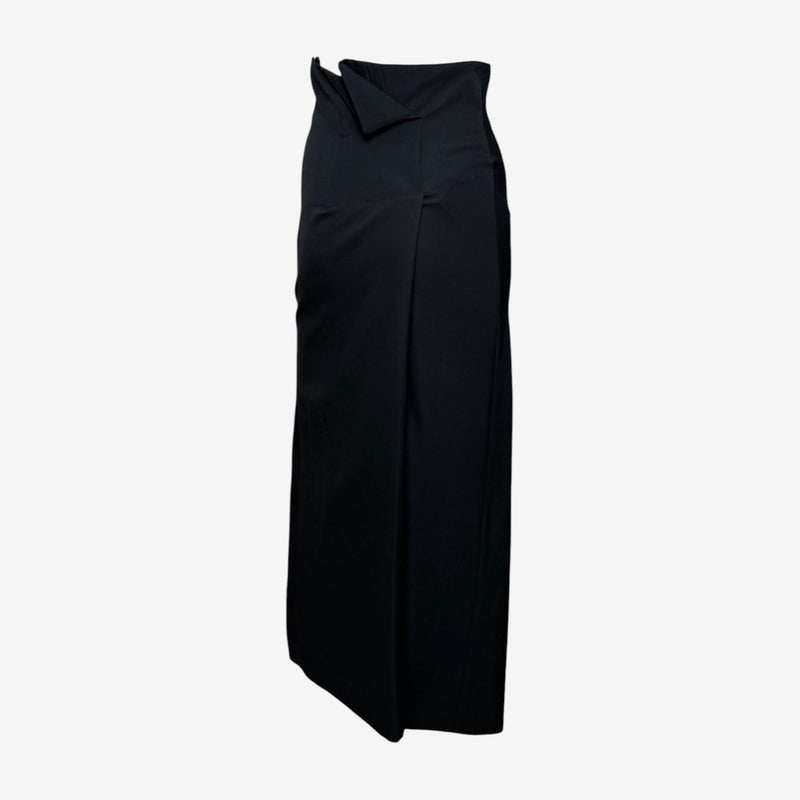 Comme Des Garçons F/W 1992 Black Asymmetric High-Waisted Maxi Skirt