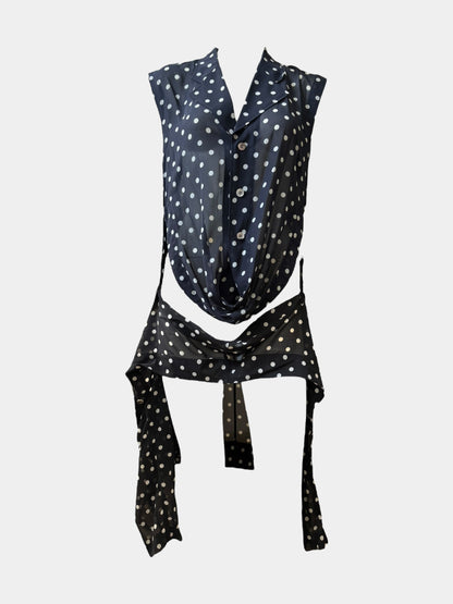 Comme Des Garcons SS89 Polka Dot Sheer Blazer Jacket