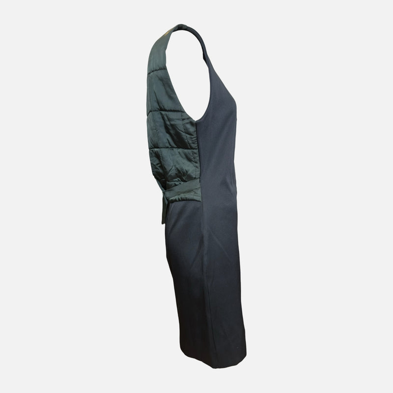 Helmut Lang F/W 1990 Black Quilted-Back Button-Front Mini Dress