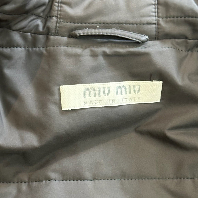 Miu Miu F/W 2000 Red Hooded Midi Coat