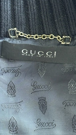 Gucci S/S 2009 Black Python Snakeskin Cropped Bomber Jacket