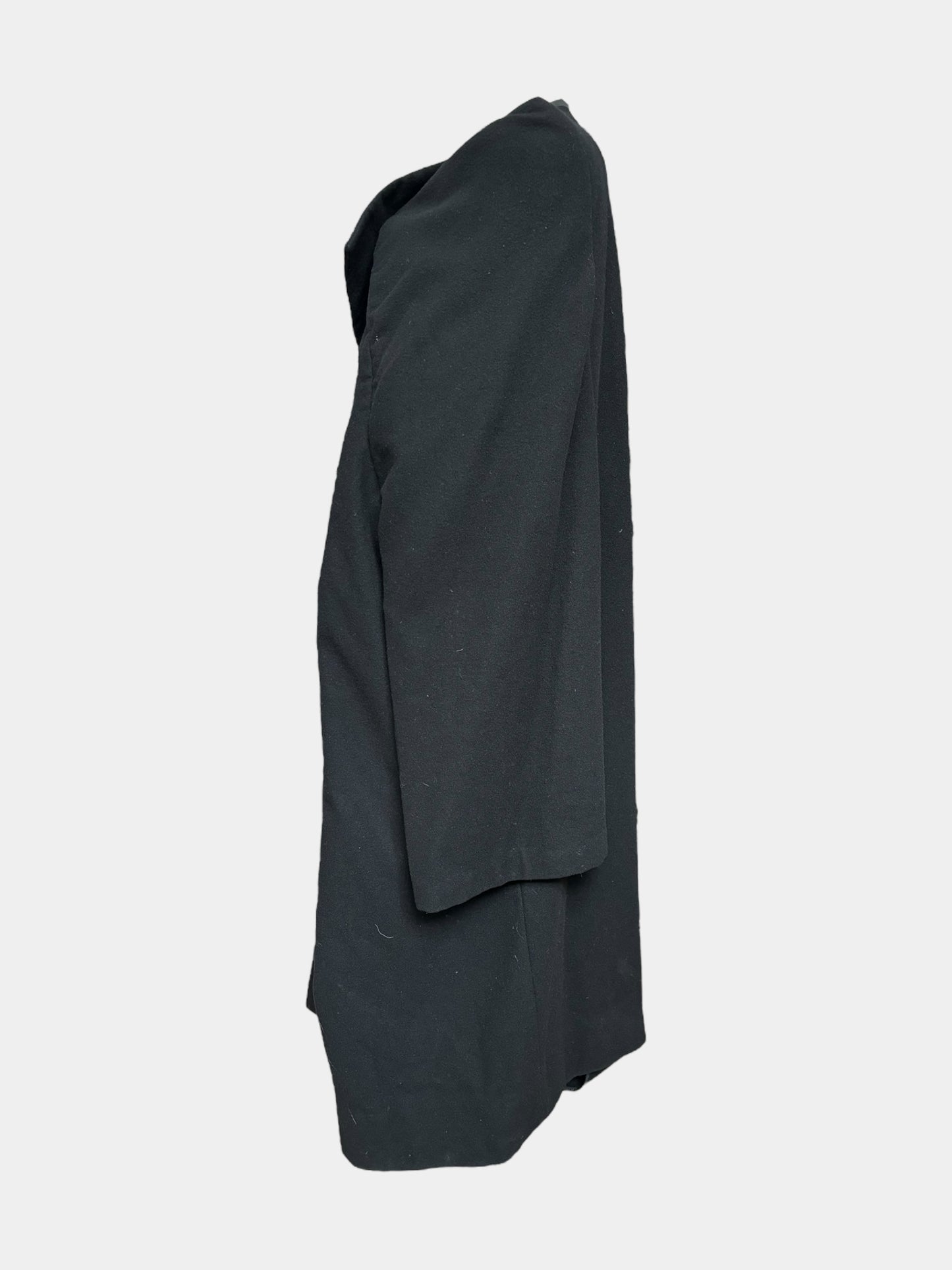 Comme Des Garcons FW96 Blanket Asymetrical Black Wool Coat