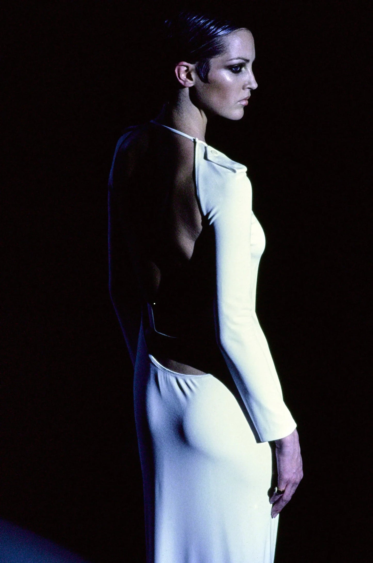 Gucci by Tom Ford F/W 1996 Iconic Backless Black Evening Dress