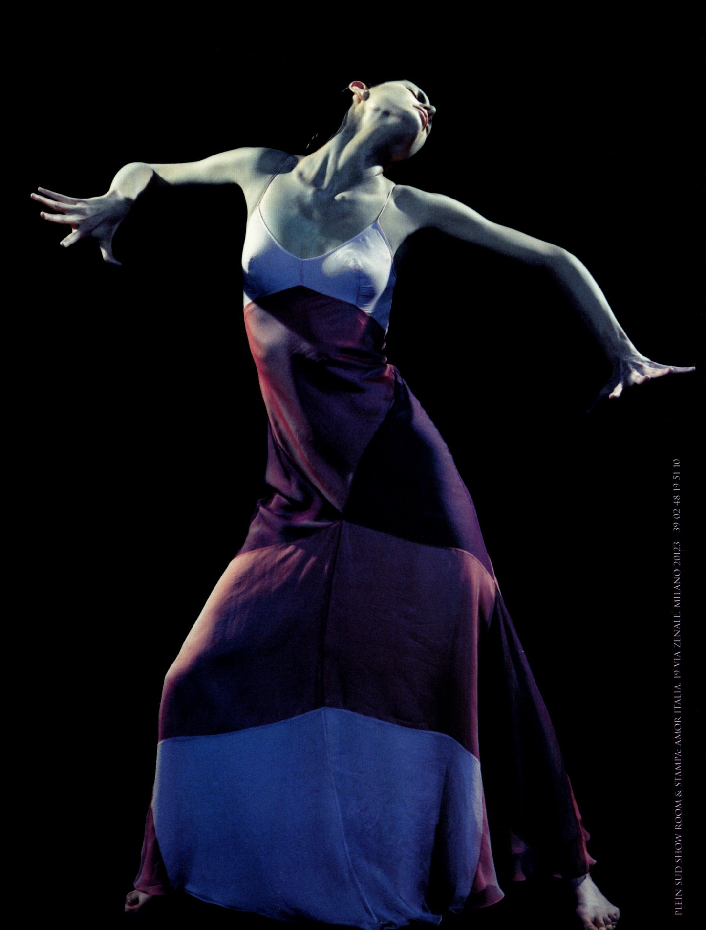 Plein Sud Sun Spring 1999 Silk Long Gown