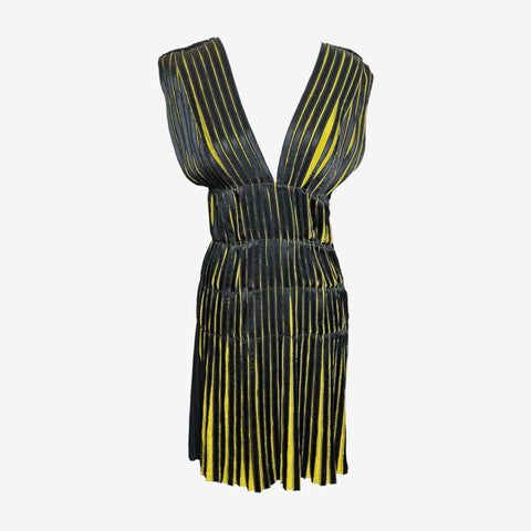 Lanvin by Alber Elbaz F/W 2003 Yellow Pleated Dress
