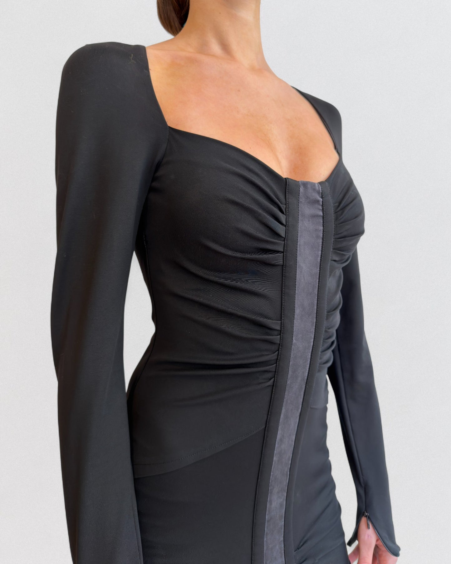 Gucci by Tom Ford Fall 2004 Cocktail Black Evening Dress