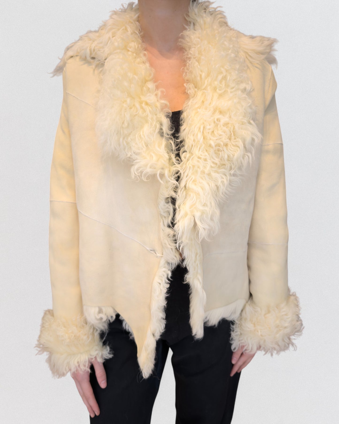 Plein Sud Fall 2002 Mongolian Fur Shearling Jacket