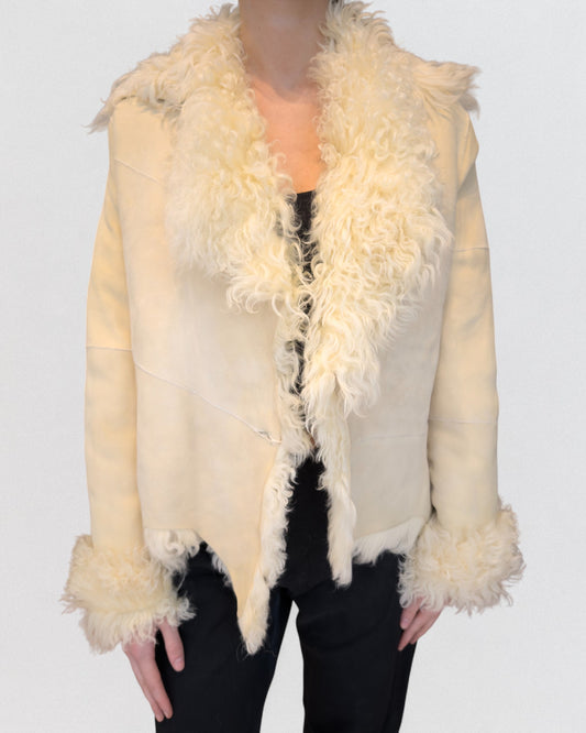 Plein Sud Fall 2002 Mongolian Fur Shearling Jacket