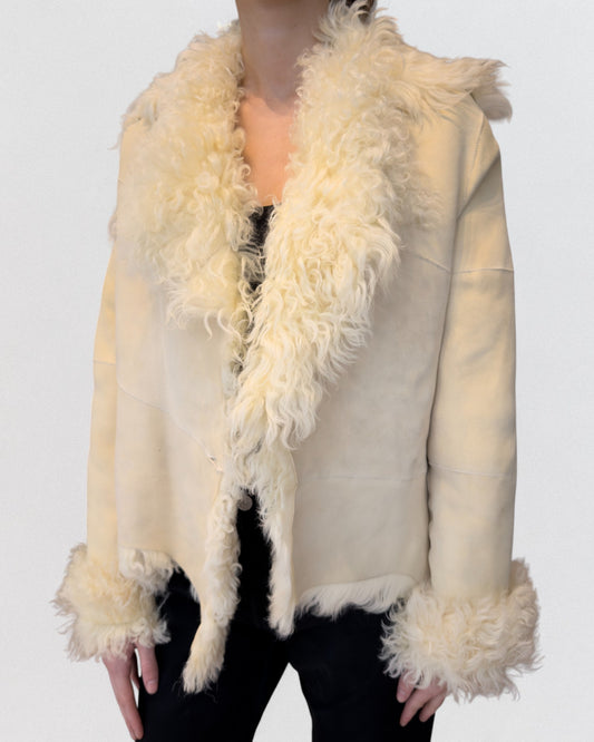 Plein Sud Fall 2002 Mongolian Fur Shearling Jacket