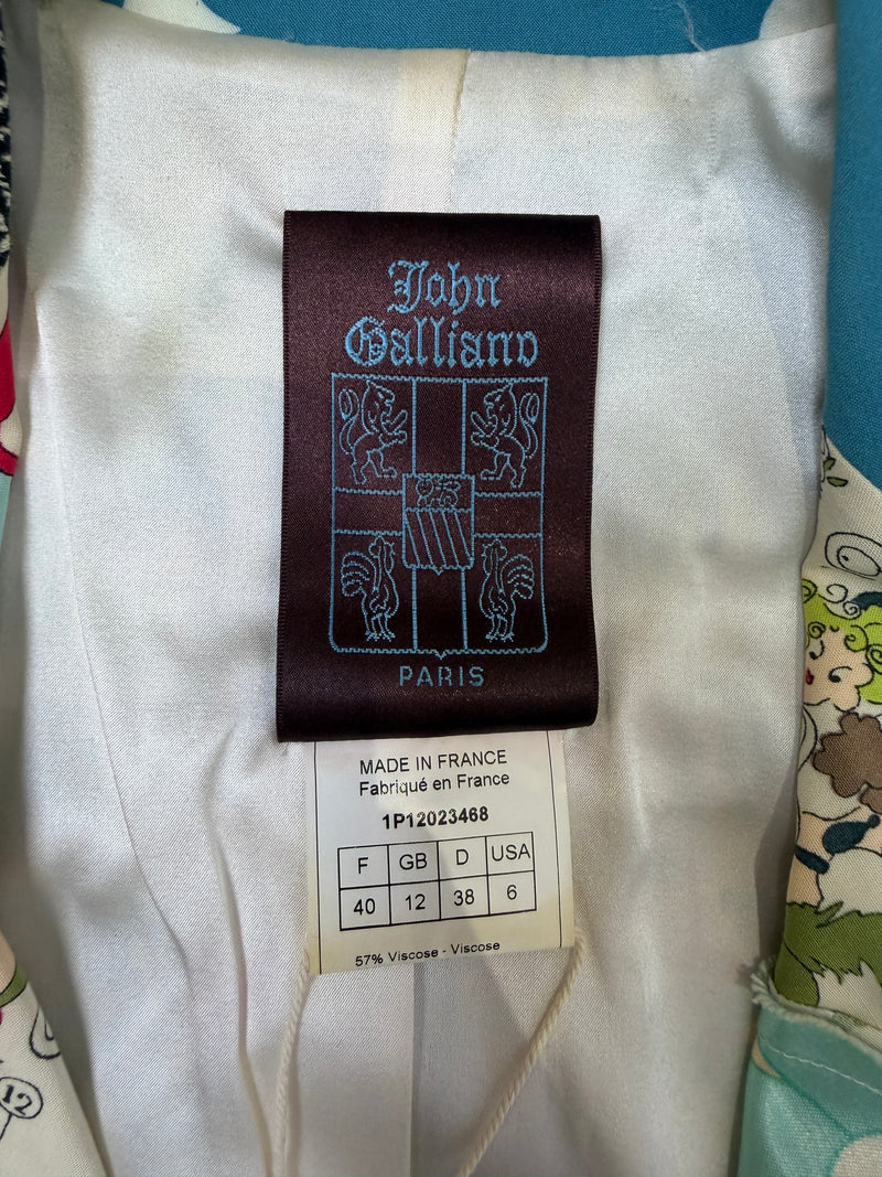 Rhinestone chain strap detail on John Galliano silk dress, detachable closure