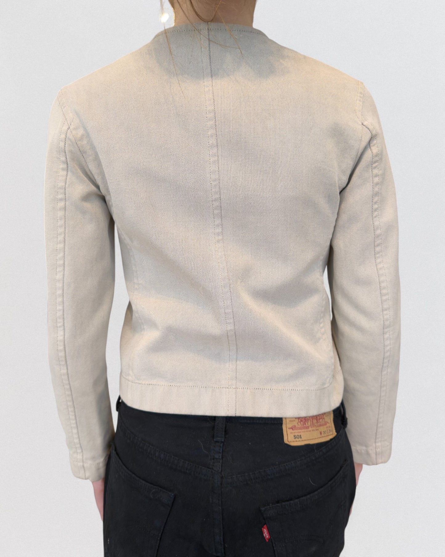 Hermès by Martin Margiela Spring 2001 Taupe Canvas Jacket