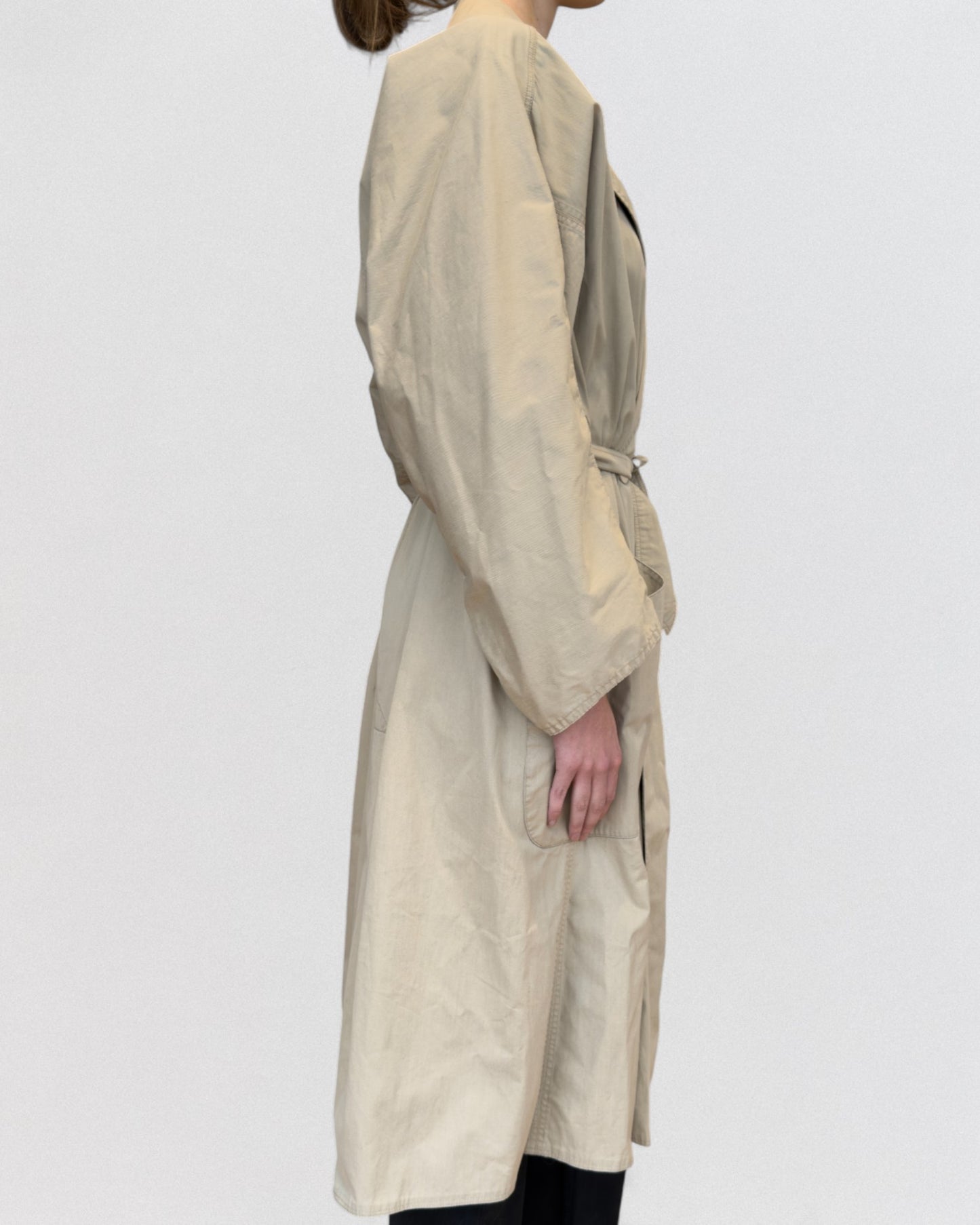 Documented Alaïa Fall 1988 Beige Trench Coat