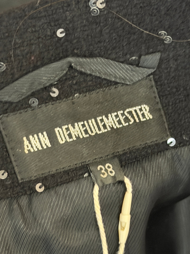 Ann Demeulemeester Napoleon jacket, hand-finished buttonhole detail