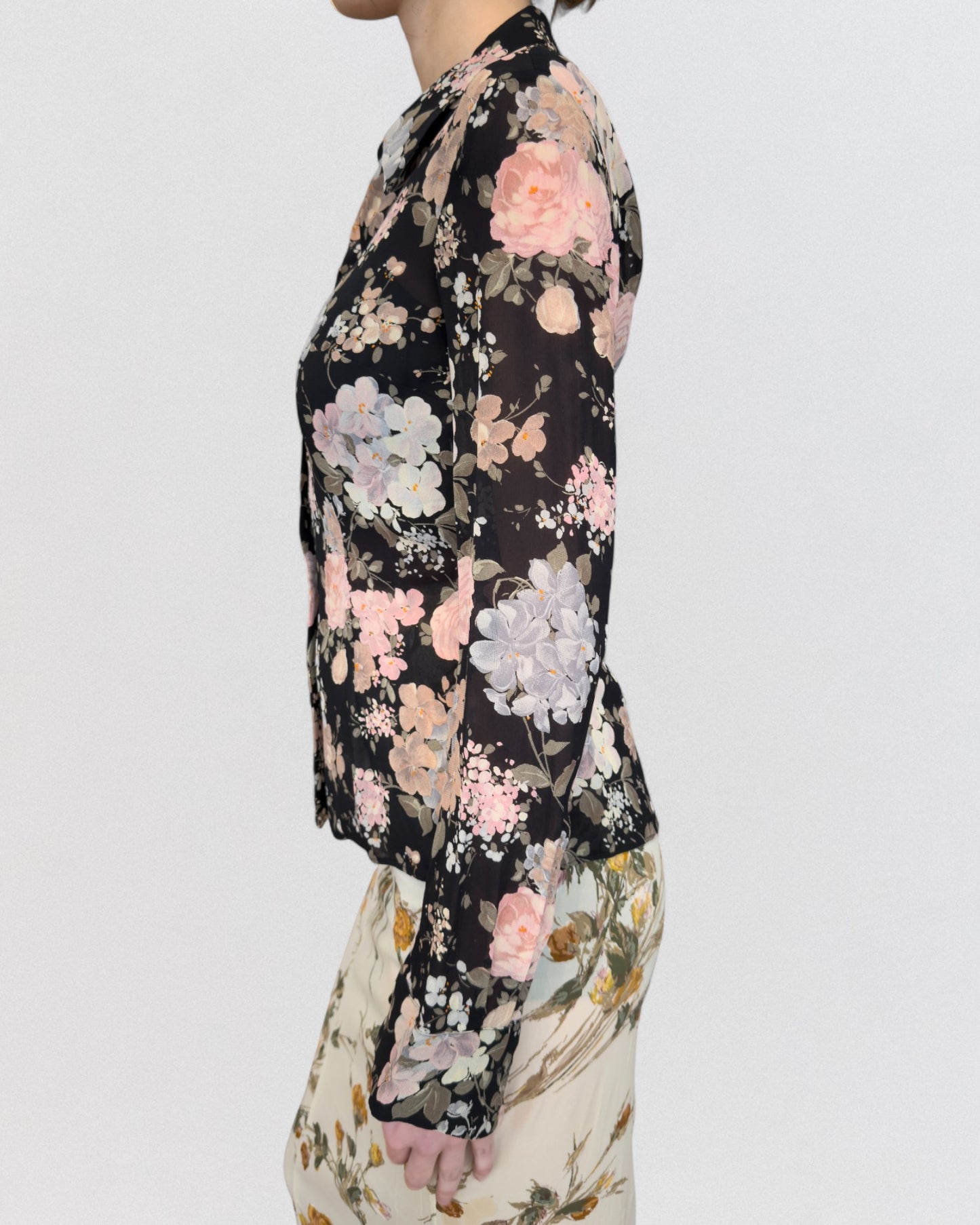 Dolce & Gabbana Spring 1997 Sheer Floral Shirt