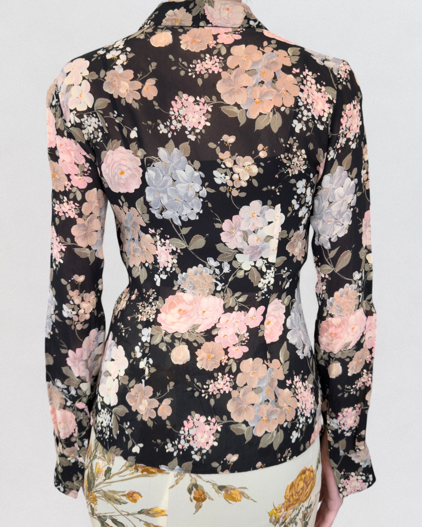 Dolce & Gabbana Spring 1997 Sheer Floral Shirt