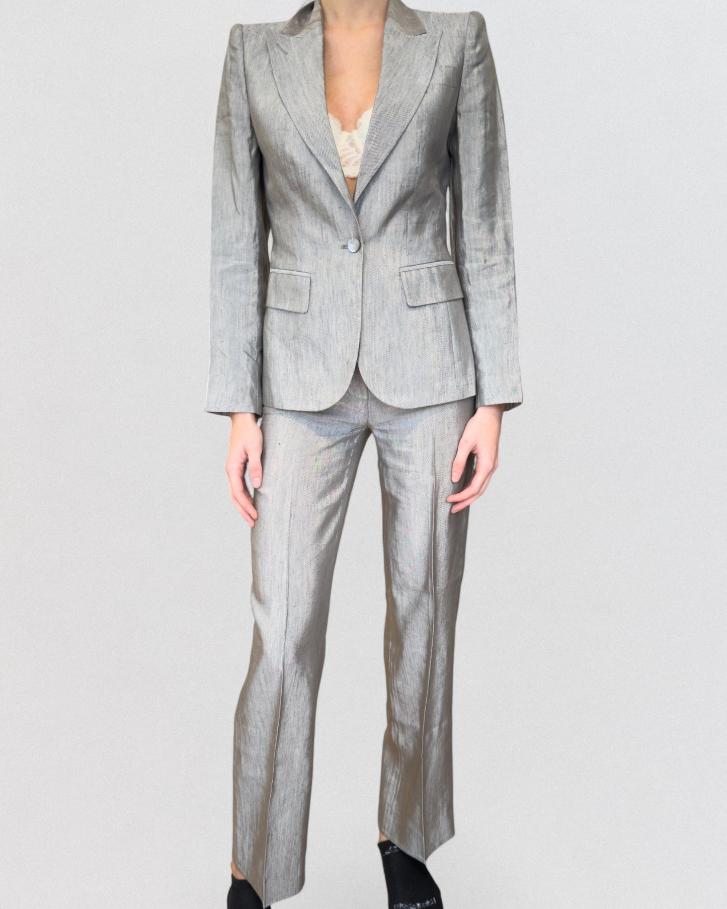 Alexander McQueen Spring 1999 'No. 13' Tailored Gray Suit